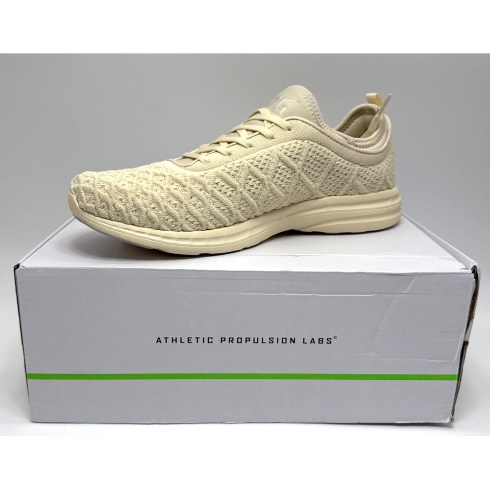 APL TechLoom Phantom Beach Ivory Knit Athletic Running Shoe Sneakers Size 11